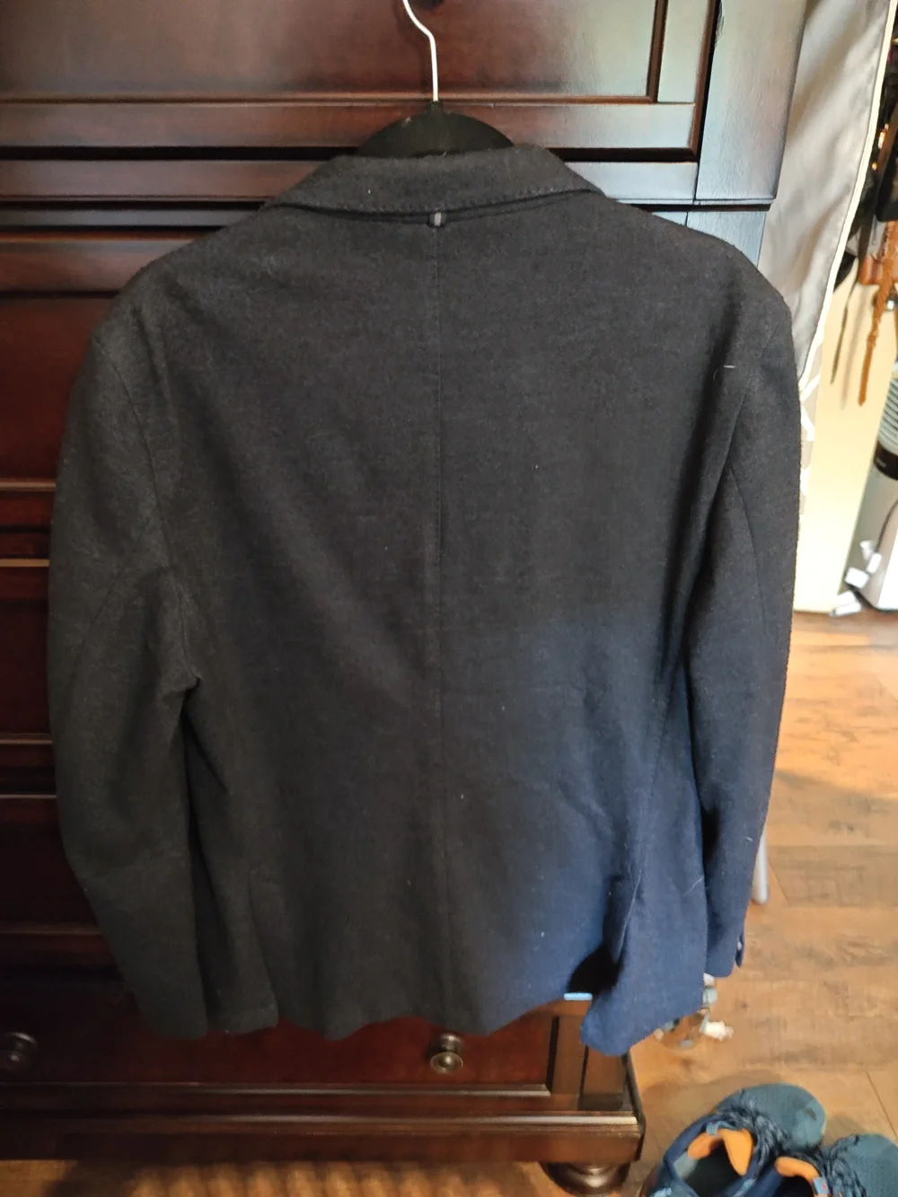 Massimo Dutti Men's Navy Wool Blend Blazer 44/54